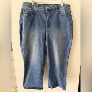 NYDJ lift tuck technology, cool embrace Straight Leg Jeans size 16 W